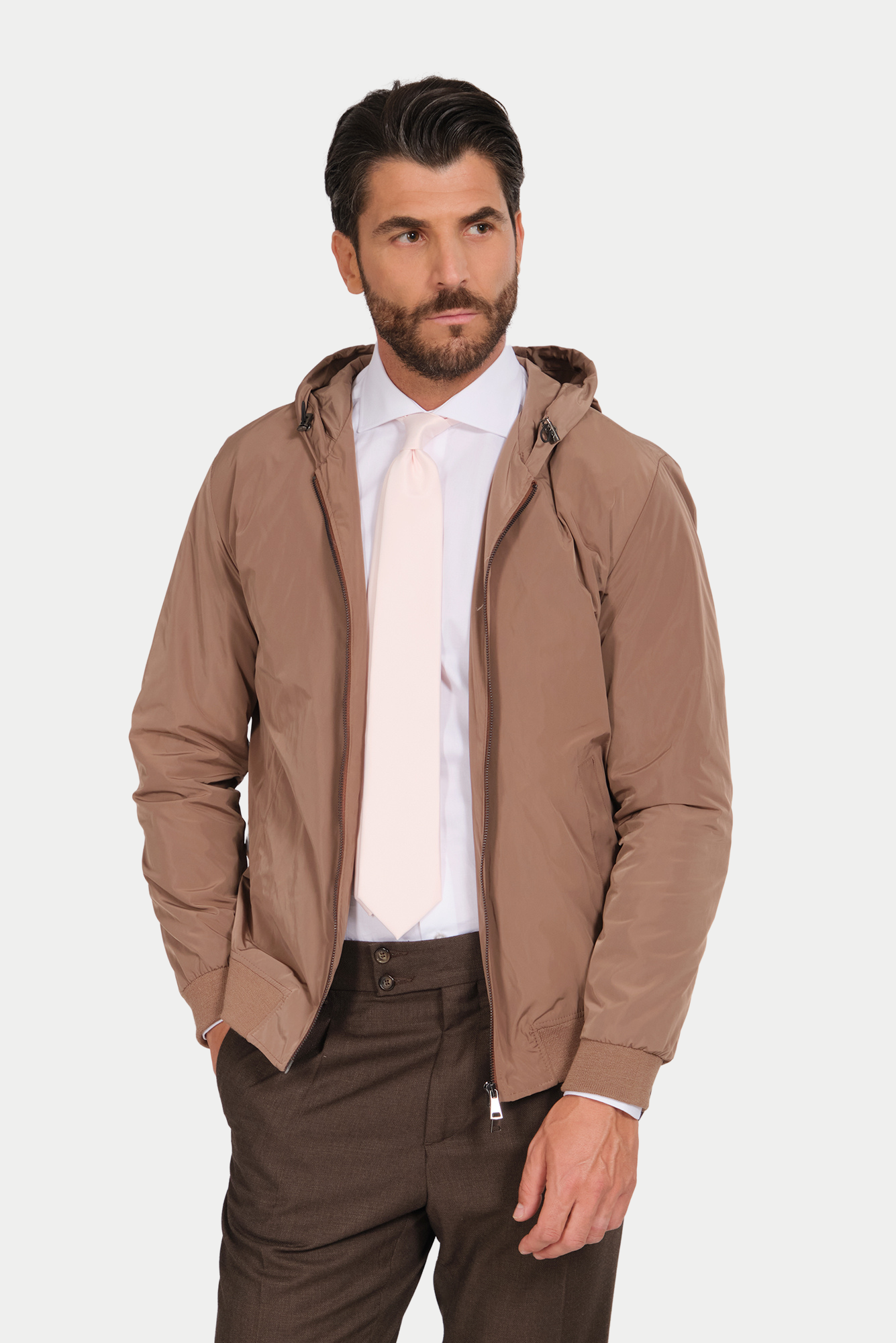 Giubbotto Nylon con Cappuccio