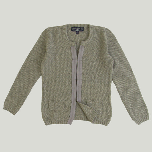 Women's "Chanel" style  Cardigan in wool and lamè