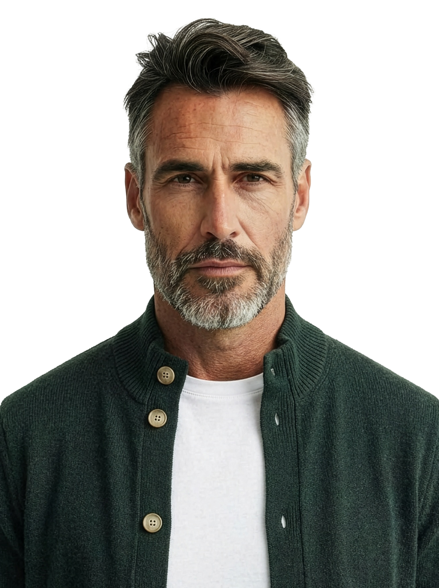 Cardigan mezzo collo