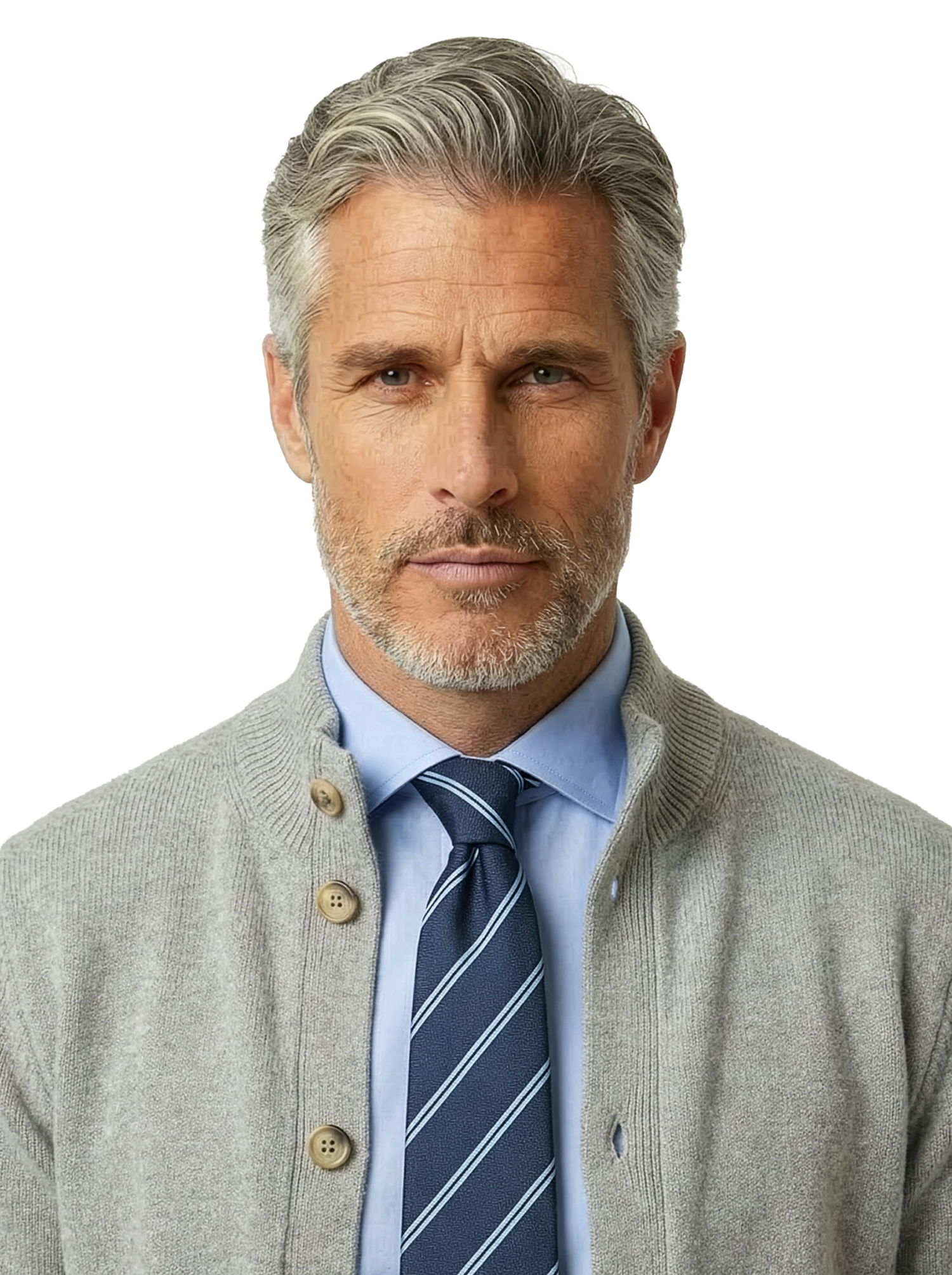 Cardigan mezzo collo