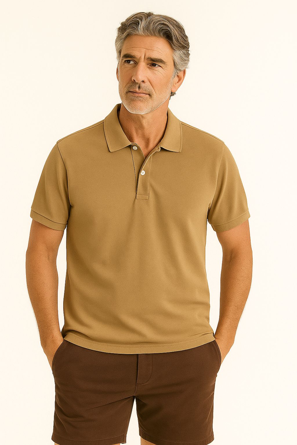POLO PIQUET tortora