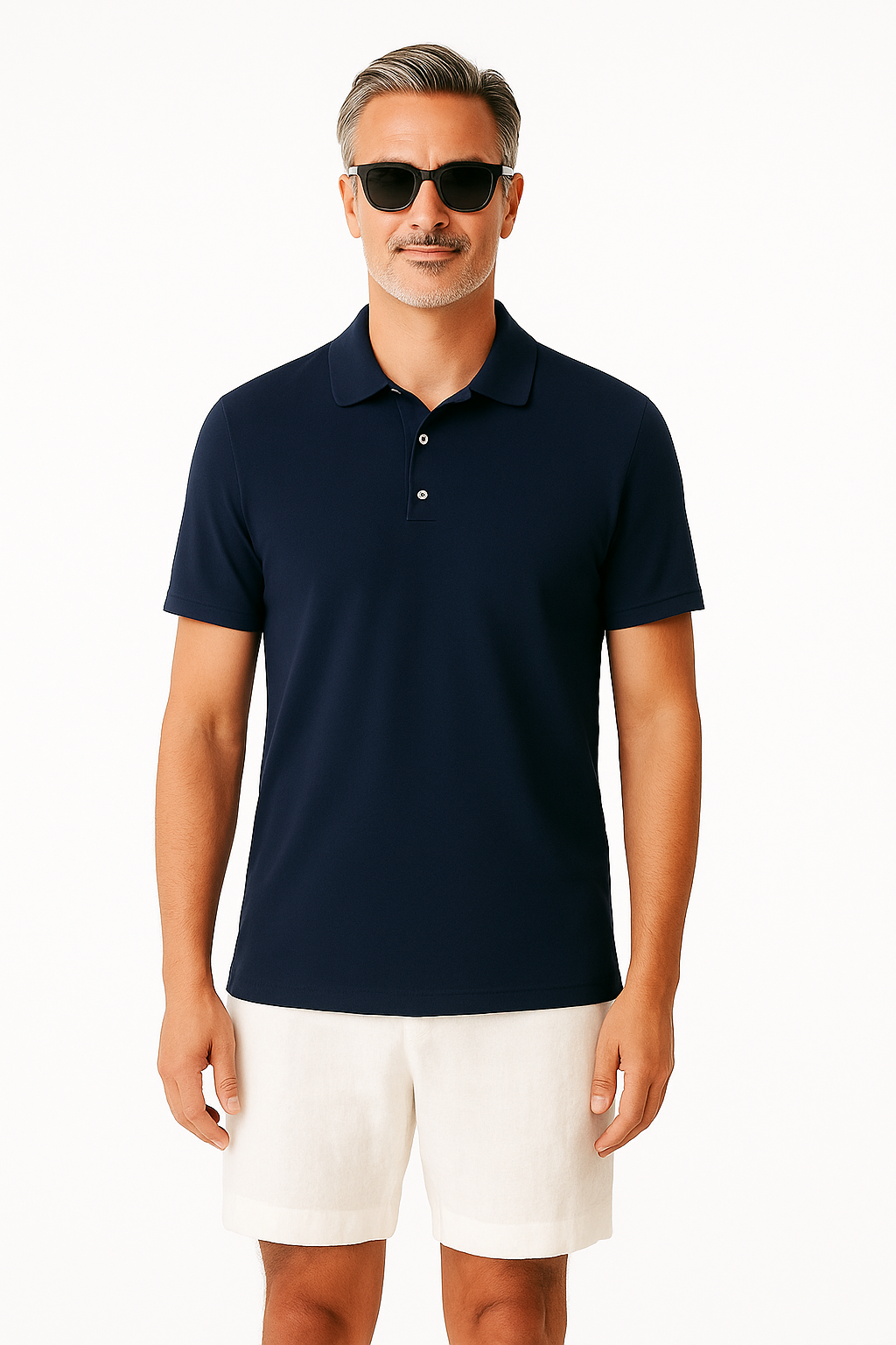 POLO PIQUET BLU