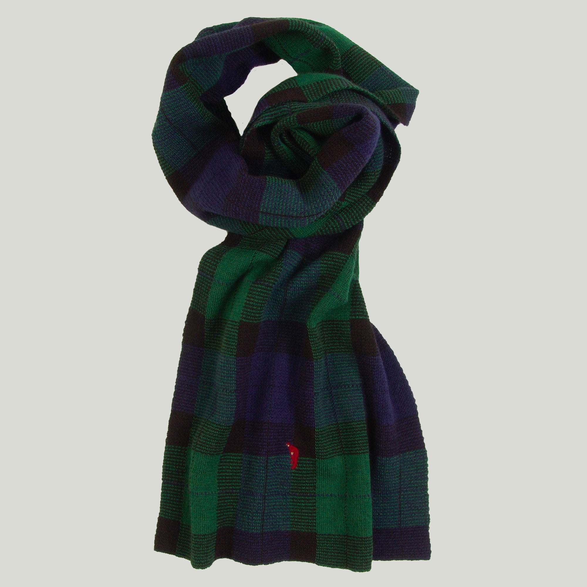 Tartan knitted scarf – John Ashfield