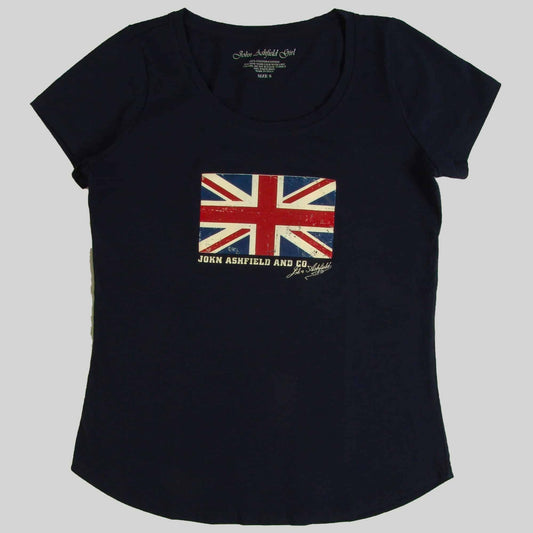 Woman T-shirt with UK flag