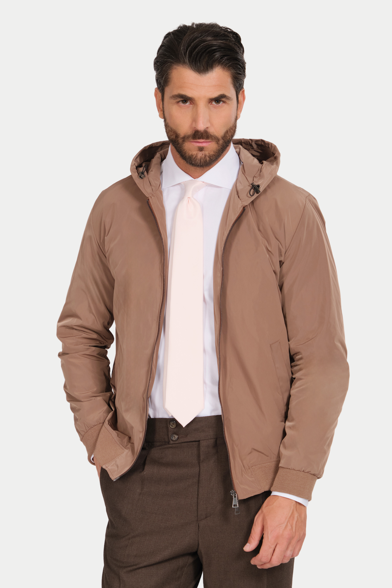Giubbotto Nylon con Cappuccio