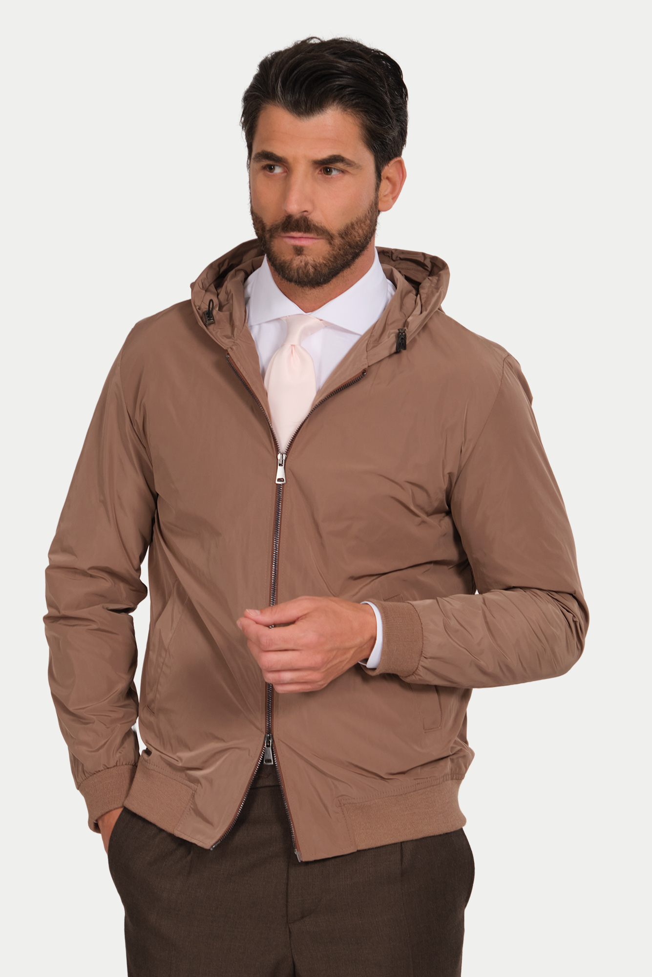 Giubbotto Nylon con Cappuccio