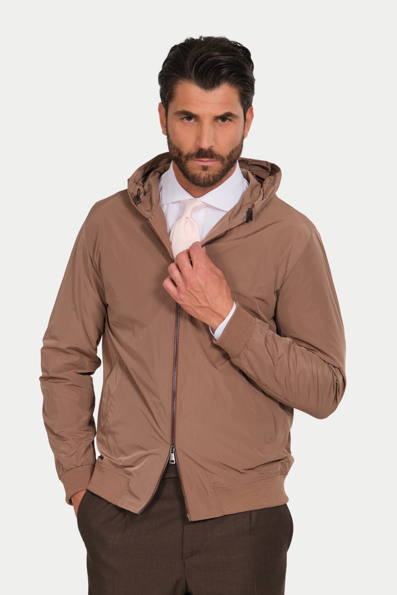 Giubbotto Nylon con Cappuccio