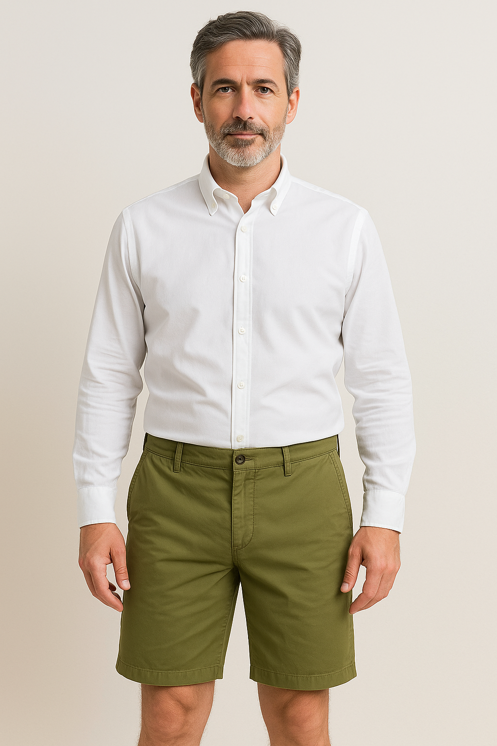 Bermuda Capri verde militare