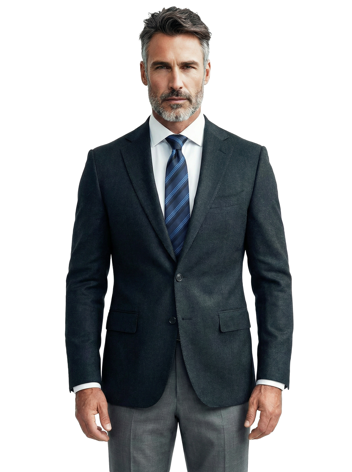 Giacca effetto flanellato