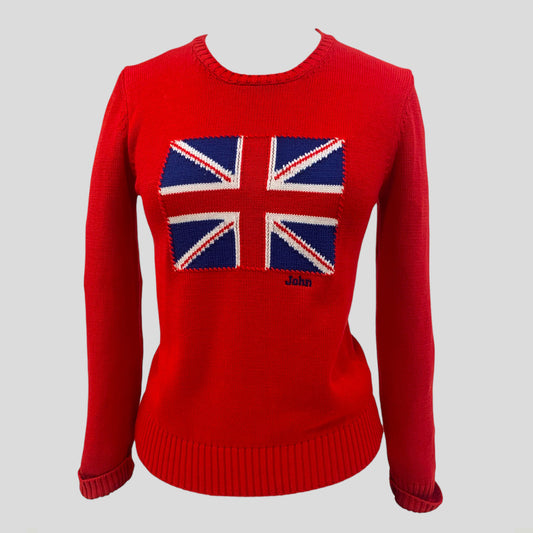 Women's UK Intarsia Flag Sweater