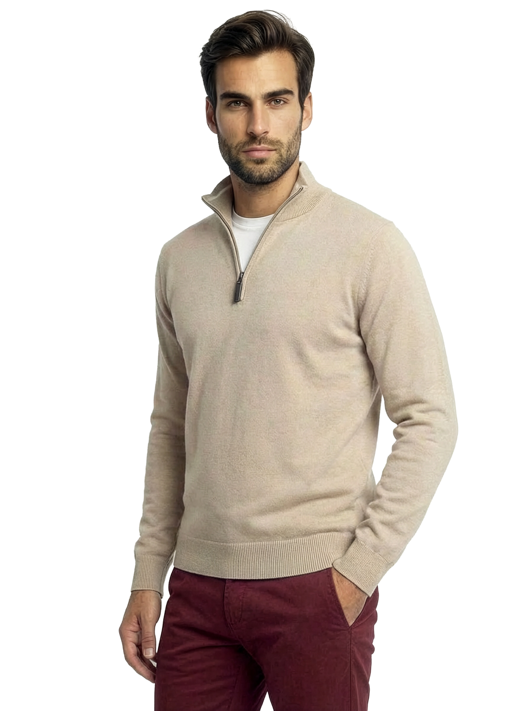 Maglia mezza zip