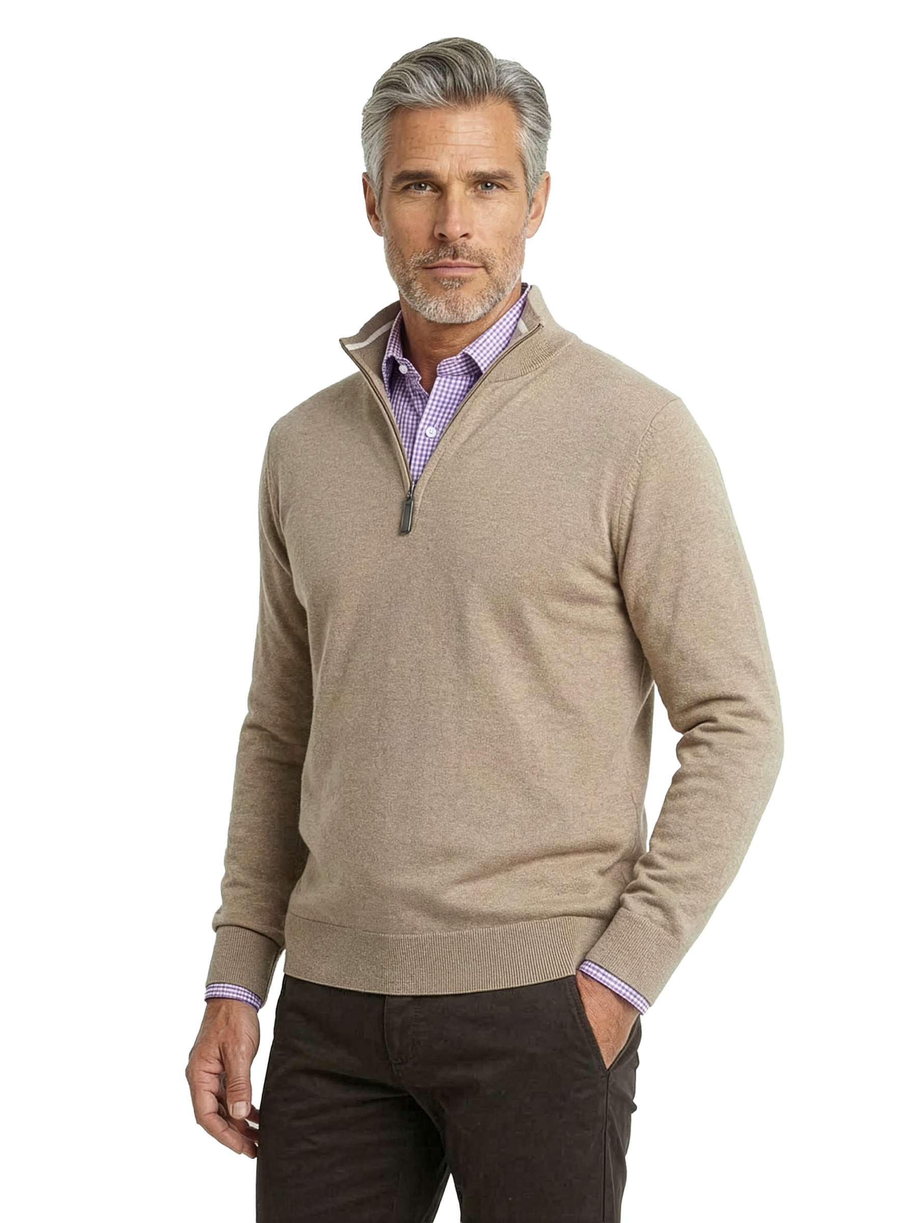 Maglia mezza zip