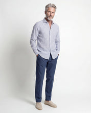 Pantalone chinos con pences  in cotone