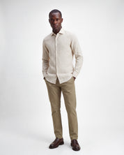 Camicia in lino a righe