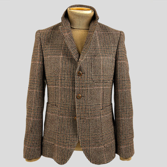 Men's Tartan 3-Buttons jacket in pure wool