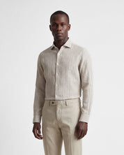 Camicia in lino a righe