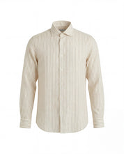 Camicia in lino a righe