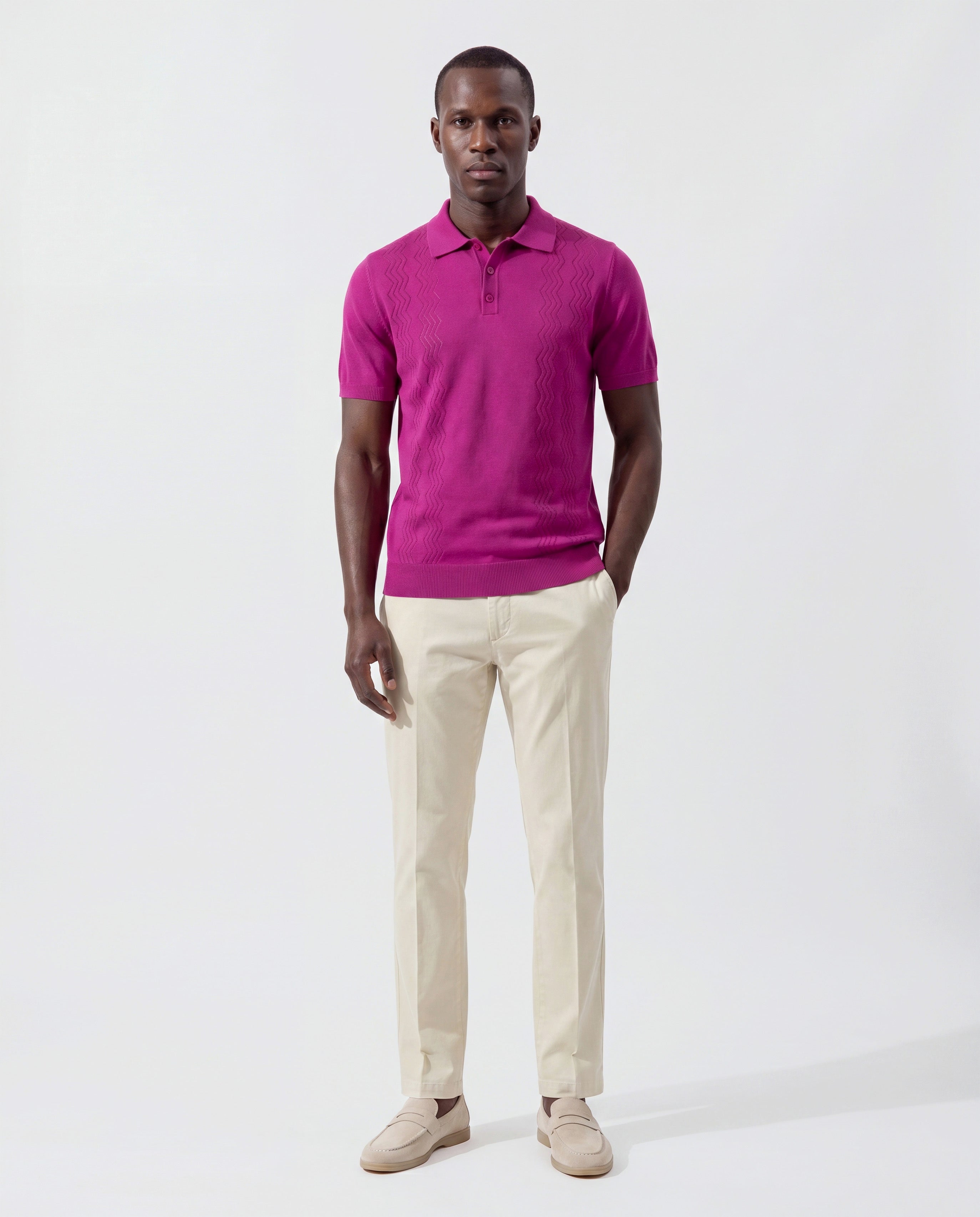 Polo filo manica corta