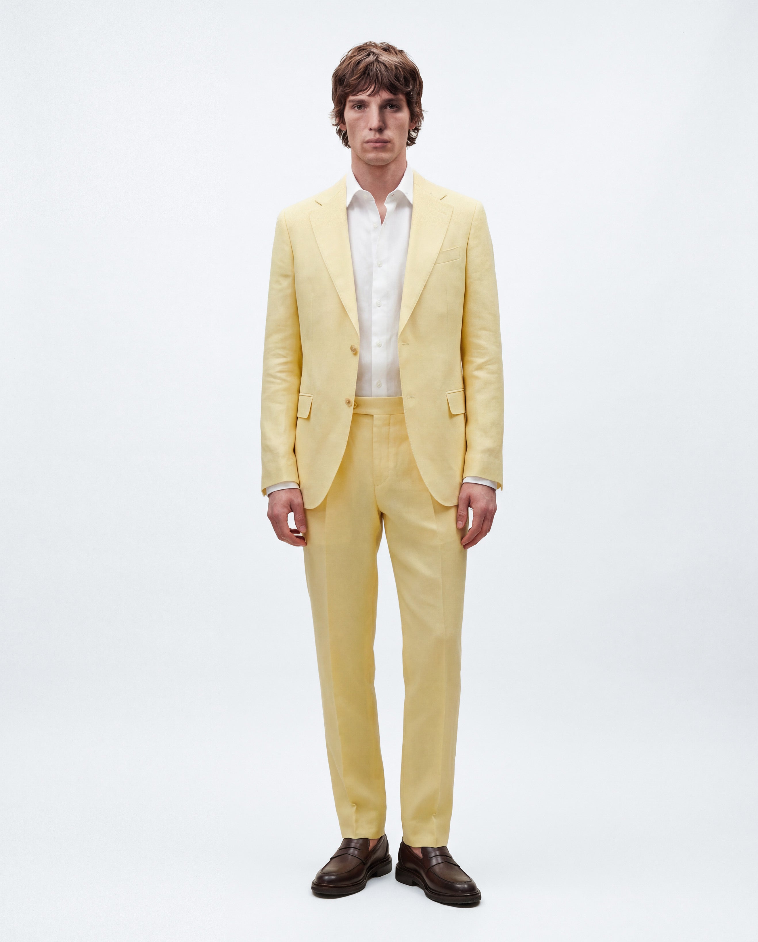 Abito monopetto in Misto Lino