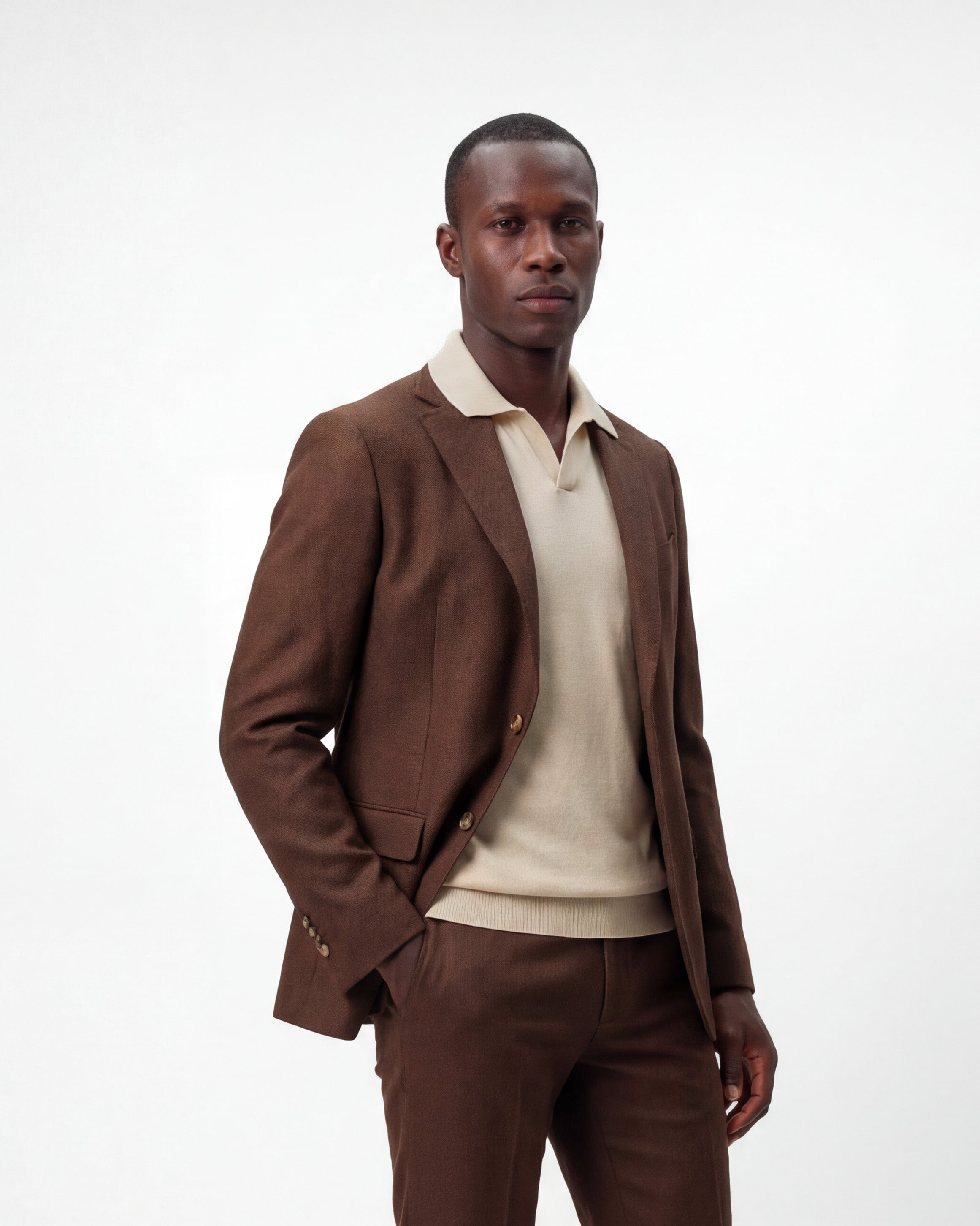 Abito monopetto in micro nido