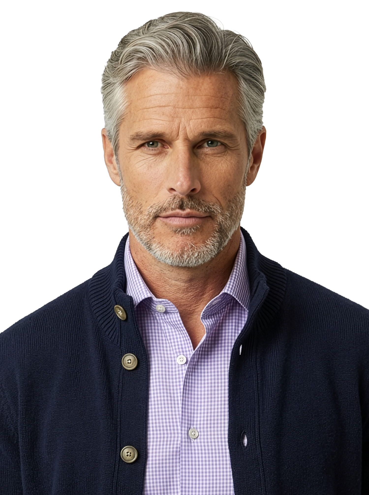 Cardigan mezzo collo