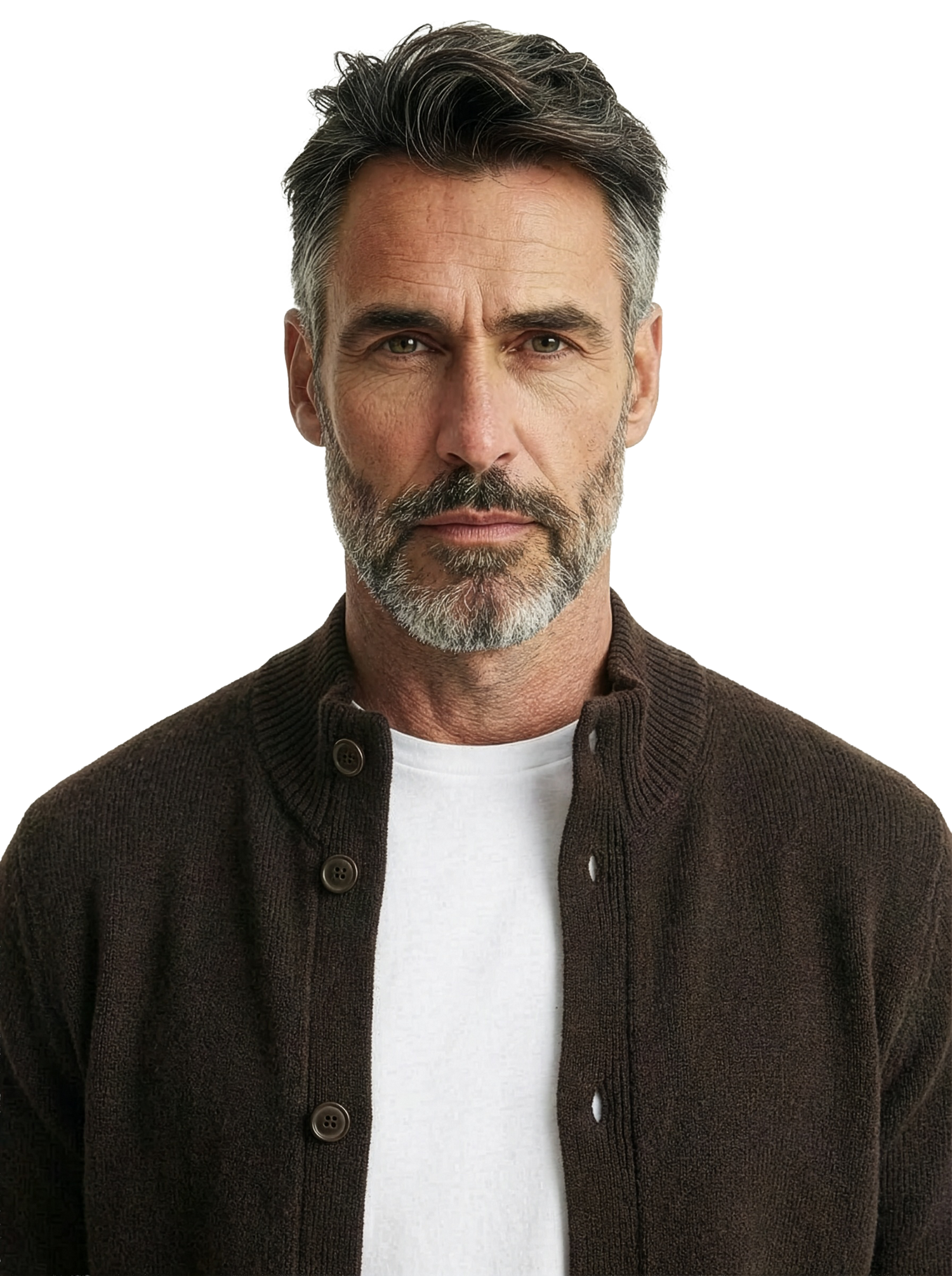 Cardigan mezzo collo