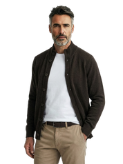 Cardigan mezzo collo