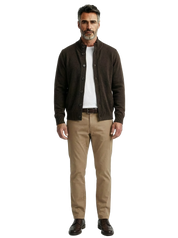 Cardigan mezzo collo