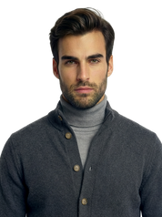 Cardigan mezzo collo
