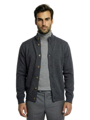 Cardigan mezzo collo