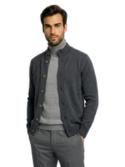 Cardigan mezzo collo