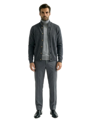 Cardigan mezzo collo