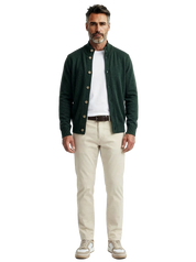 Cardigan mezzo collo