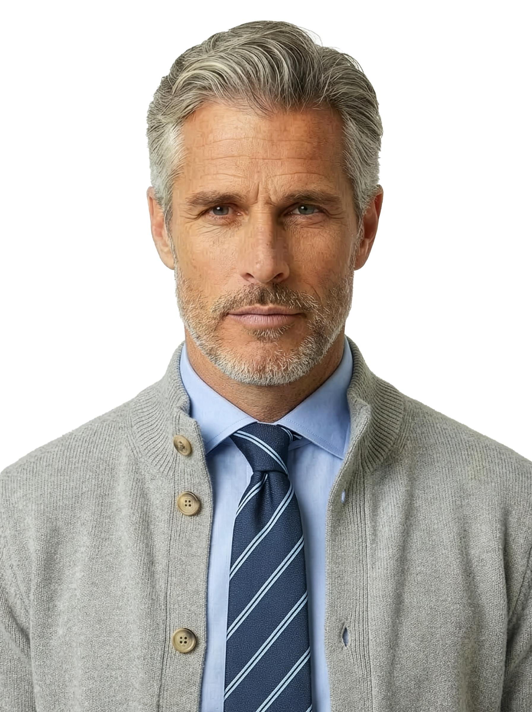 Cardigan mezzo collo