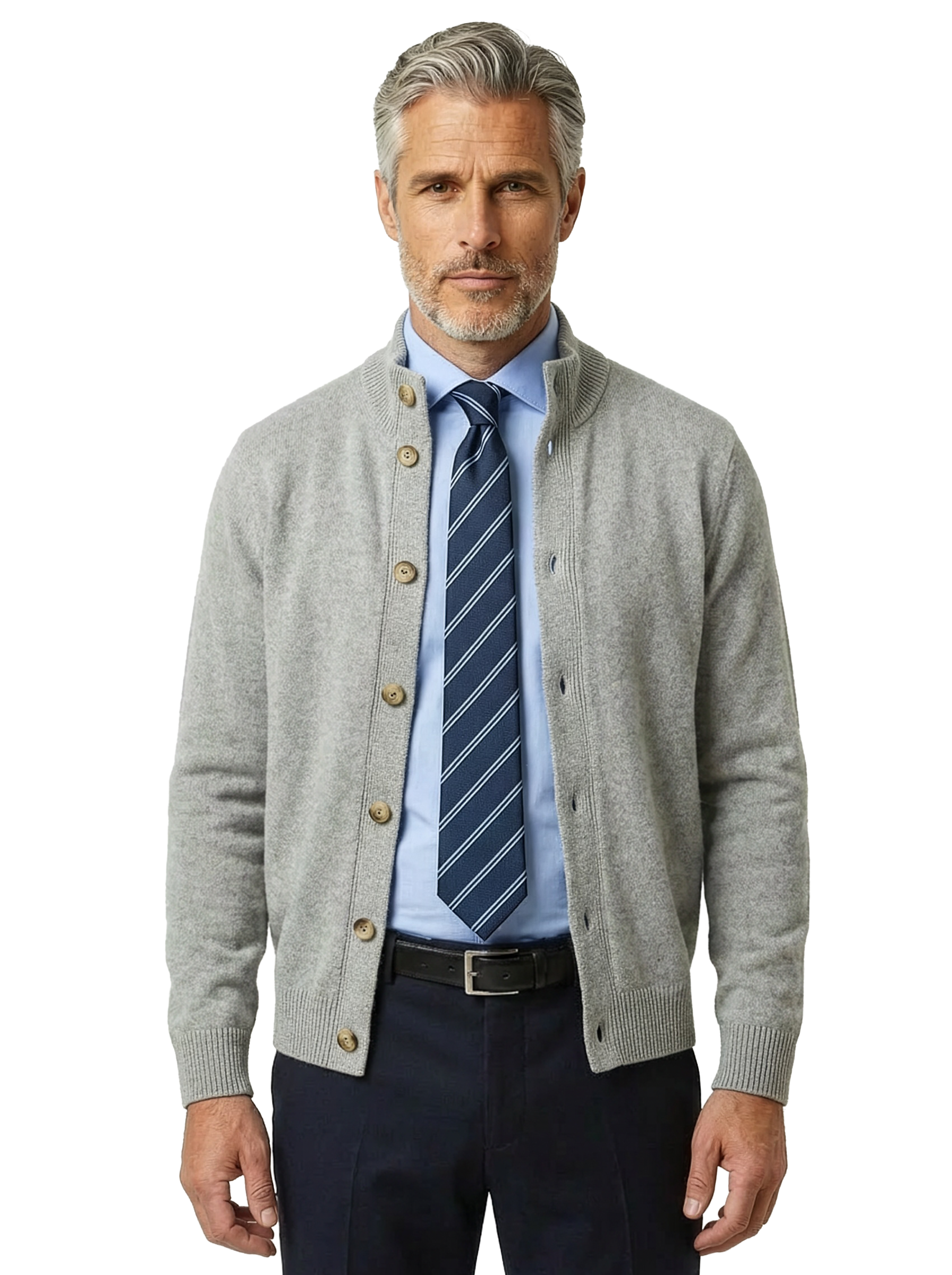 Cardigan mezzo collo