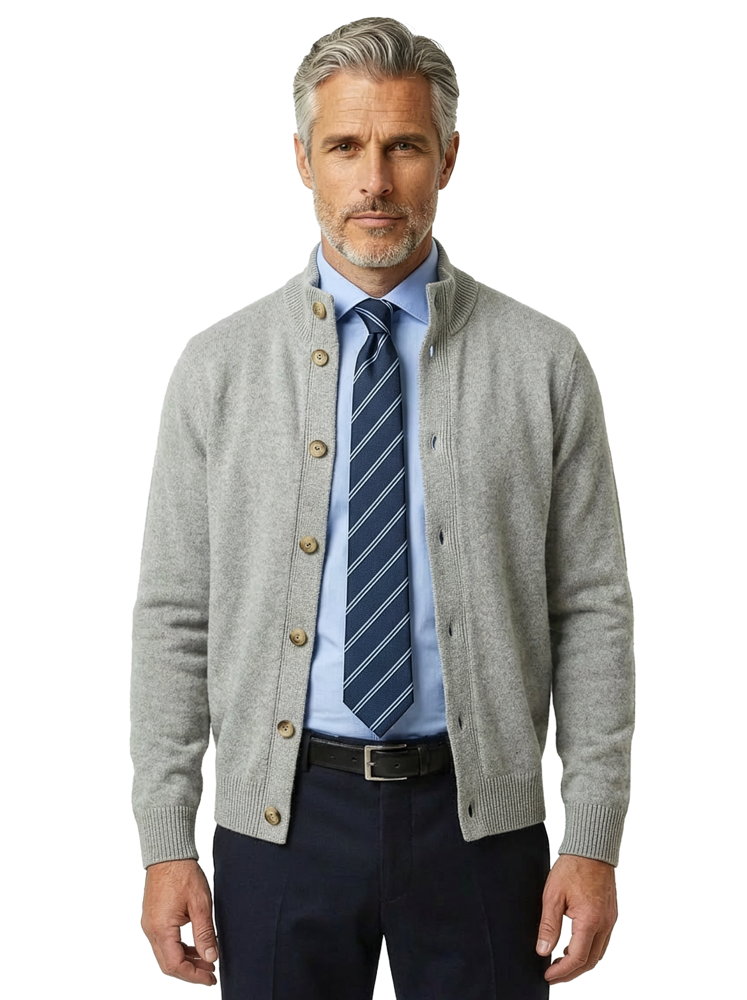 Cardigan mezzo collo