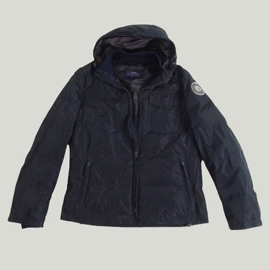 Men's Eco-down hooded jacket
