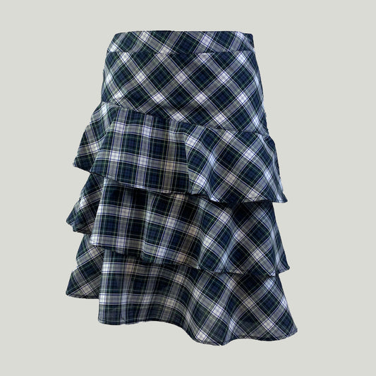 Women's Cotton  Ruffle Skirt