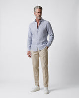Camicia in lino a righe