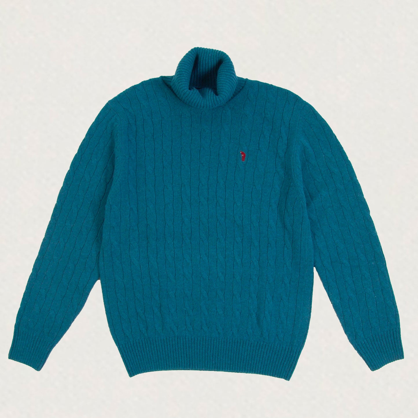 Men's Cable Turtleneck Sweater