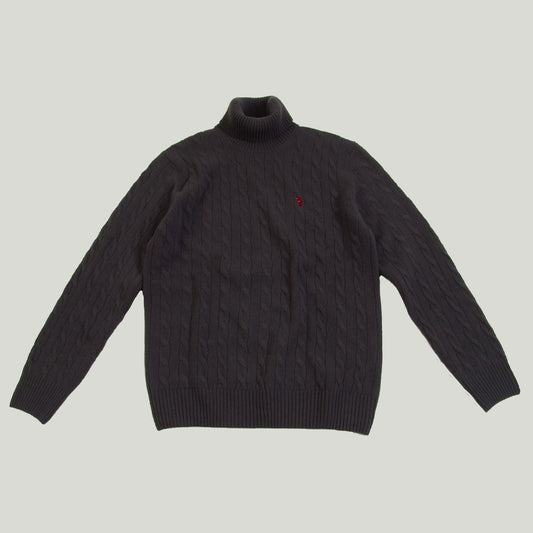 Men's Turtleneck Cable Sweater