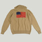 USA Flag Knitted Cardigan for Man