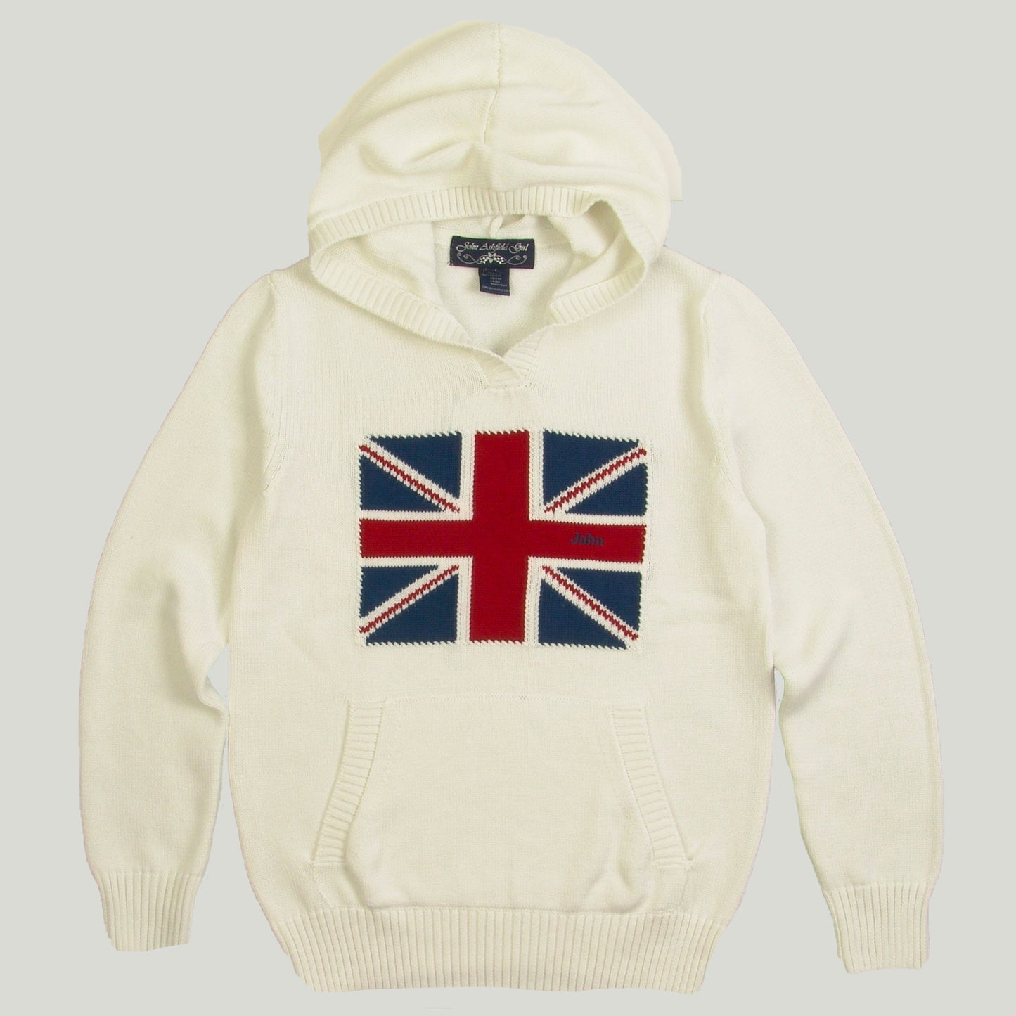 Women's UK Flag Cotton Hoodie Sweater
