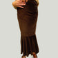 Velvet long skirt for women