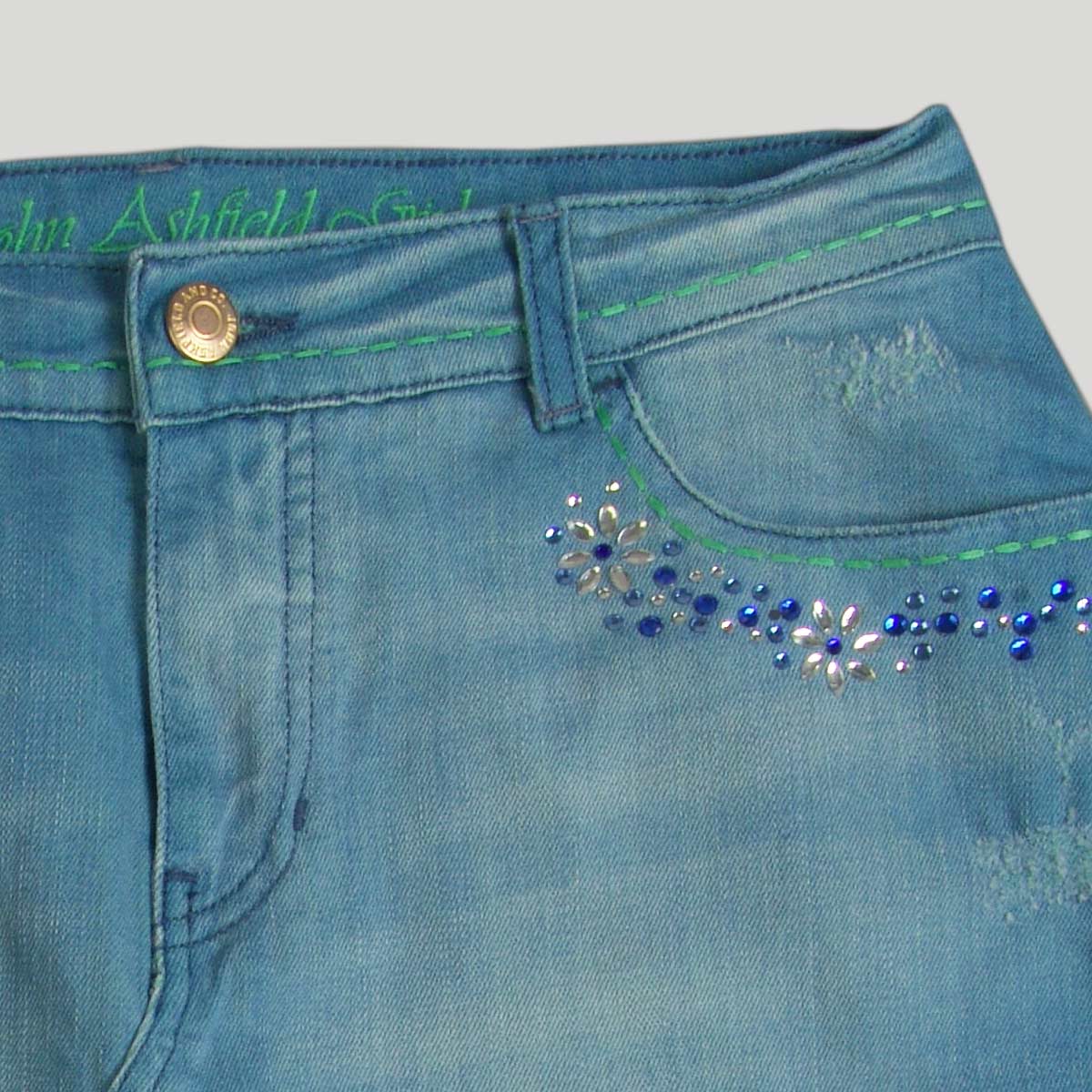 Strass Jeans SKirt for Woman