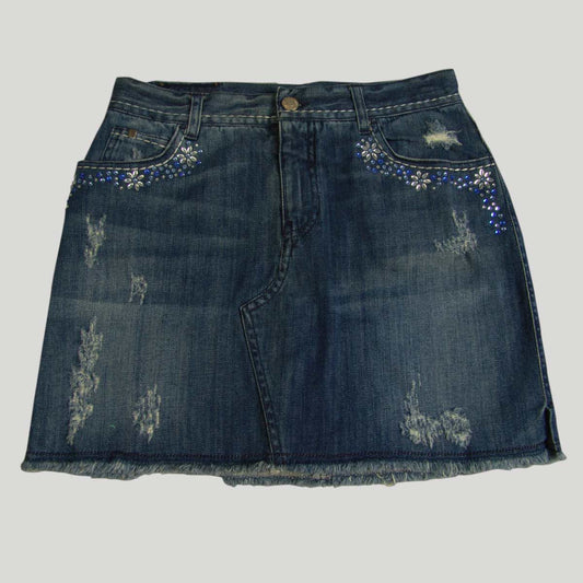 Strass Jeans SKirt for Woman