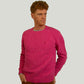 Crewneck Sweater in Tweed Wool for Men